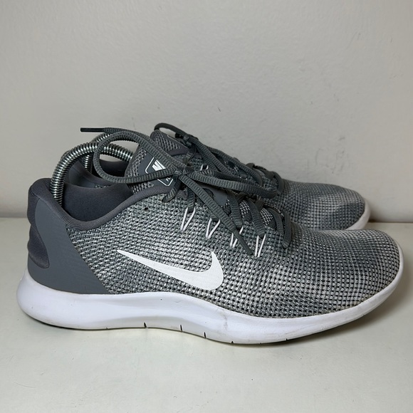 Nike Shoes - Nike flex rn 2018 gray and white running sneakers